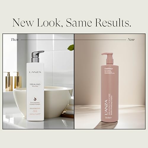 L'ANZA Healing Volume Hair Thickening Conditioner Volumizing Conditioner, Adds Body, Boosts Fullness, Detangles, Lightweight Moisture, Color Safe, Anti-Frizz Anti-Humidity, Sulfate Free