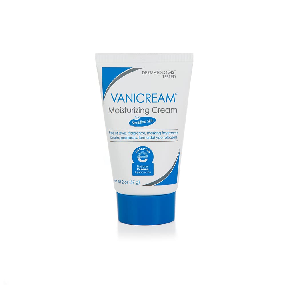 Vanicream Gentle Facial Cleanser 8 oz & Moisturizing Skin Cream for Sensitive Skin 2 oz Bundle