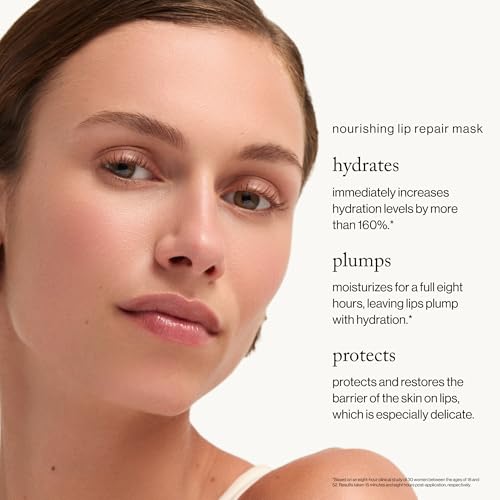 goop Beauty Nourishing Lip Repair Mask | Lip Hydration Treatment | Smooths, Plumps, & Softens | Ceramides & Vegan Lanolin | 0.3 oz