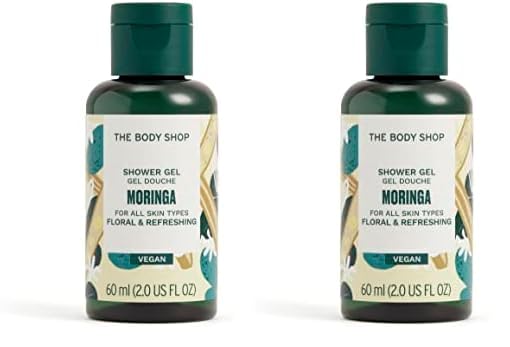 The Body Shop Moringa Shower Gel, 2 Fl Oz (Pack of 2)