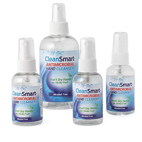 CleanSmart Alcohol-Free Skin & Hand Cleanser Spray, 2oz (Pack of 3)