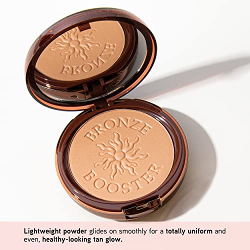 Physicians Formula Bronze Booster Pressed Contour Bronzer - Glow Activator Vitamin Infused Technology with a Natural Finish, Buildable Coverage, Cruelty-Free & Hypoallergenic - Medium-to-Dark