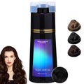 Black Hair Dye Shampoo - Instant Gray Coverage, 2-in-1