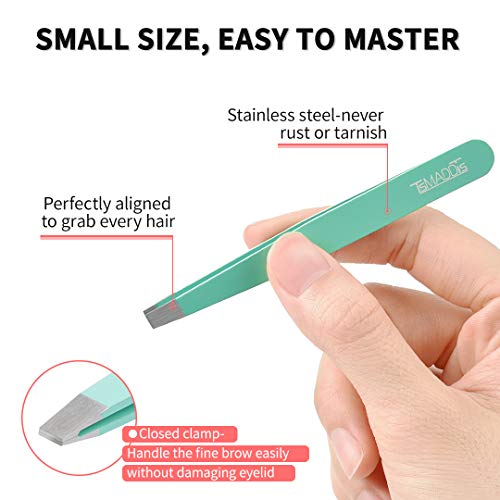 6-Pc Eyebrow Tweezers Kit with Scissors & Brush
