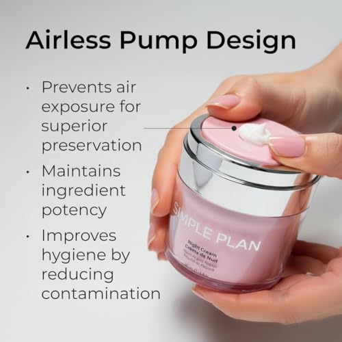 SIMPLE PLAN Night Cream ? Restorative Hydrating Face Cream with Ceramides & Hyaluronic Acid | Anti-Aging Night Moisturizer for Face | Nourishing Facial Moisturizer for Women & Men ? 50ml