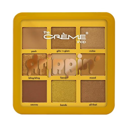 The Crème Shop 9-Color Eyeshadow Palette | Neutral Nude Brown