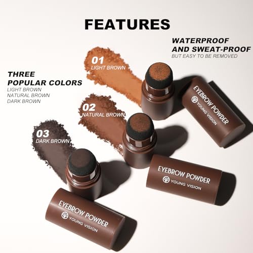 Eyebrow Stamp Kit with 10 Stencils & Waterproof Pomade