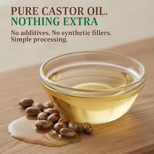 Organic Castor Oil Cold Pressed - Hair, Skin & Lash Care 8oz
