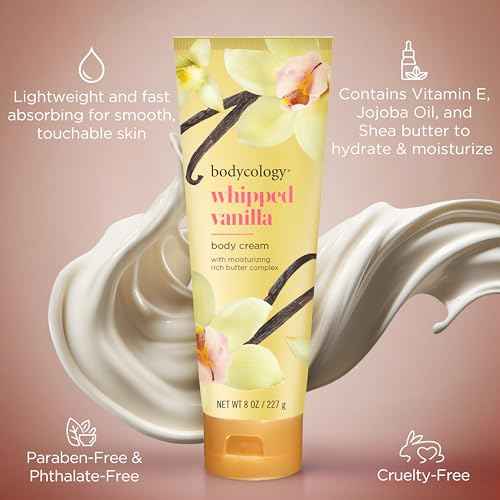 Bodycology Shea Butter Body Cream, Whipped Vanilla, 8 oz