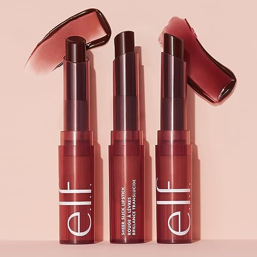 e.l.f. Sheer Slick Lipstick Black Cherry – Hydrating Shiny Finish