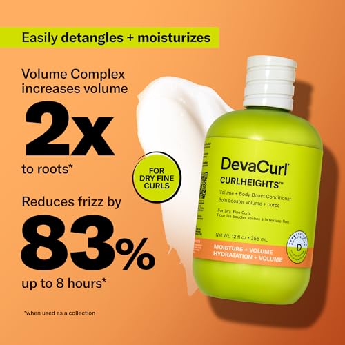 DevaCurl CurlHeights Volume + Body Boost Conditioner, 12 oz