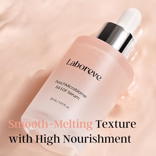 PeachMicrobiome 84 EGF Peach Serum 30ml, Age-Defying Serum with 84 Billion Microbiome Complex - Niacinamide, Collagen, EGF - Korean Skin Care (1.01 fl. oz.)