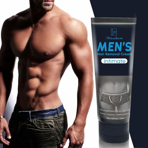 Men's Intimate Hair Removal Cream - Painless & Safe Depilatory for All Skin Types