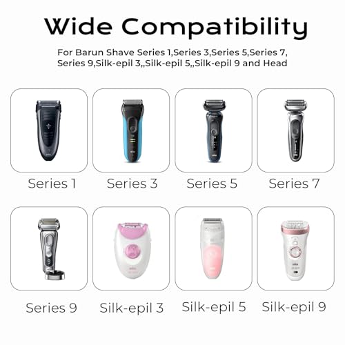 12V Charger Fit for Braun Shaver Series 1 3 5 7 9, 5FT Charging Cord for Braun 310s 340s 740s 3040s 7020s 9330s 760cc 790cc 5190cc 7085cc 7865cc 9090cc 9095cc 9290cc 9385cc 9577cc Electric Trimmer