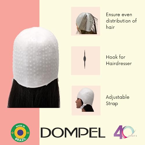 Dompel Silicone Highlight Hair Cap with Needle Applicator