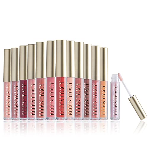Ellen Tracy 15-Piece Lip Gloss Collection Set - Gold Edition