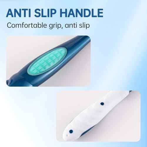 Medium, Spiral, Wavy Head Adult Toothbrush deep Cleaning to Remove Smoke and Tea Stains 4-Piece Set.