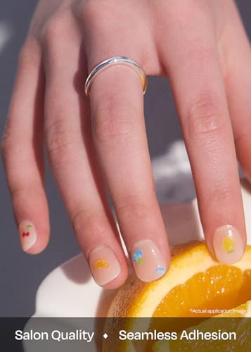 ohora Semi Cured Gel Nail Strips - Vegan, Easy Application, 30 Wraps