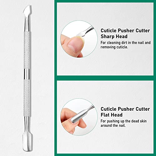 XIFEPFR Cuticle Remover Kit, Cuticle Remover Cream, Cuticle Trimmer, Cuticle Pusher, Cuticle Nipper, Professional Cuticle Remover Tools Set, Stainless Steel Manicure Tools with 15ml Cuticle Softener