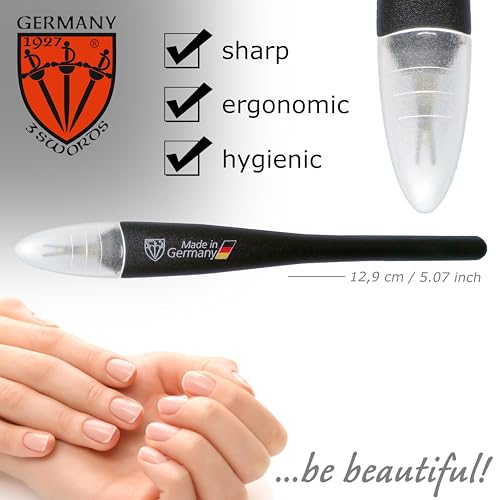 3 Swords Germany Solingen Cuticle Trimmer Knife with Case - 2 Pack