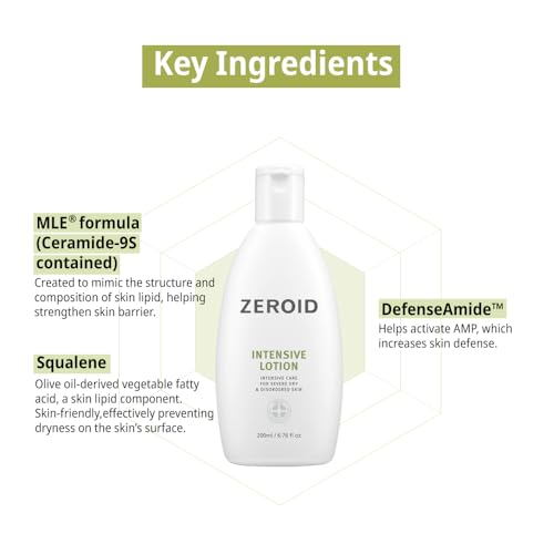 ZEROID Intensive Lotion 6.8 fl oz | Deep Moisturizer for Sensitive Skin