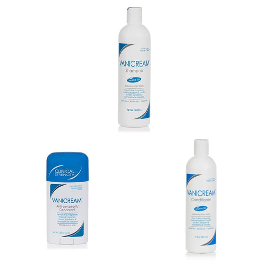 Vanicream Shampoo + Conditioner + Deodorant Bundle