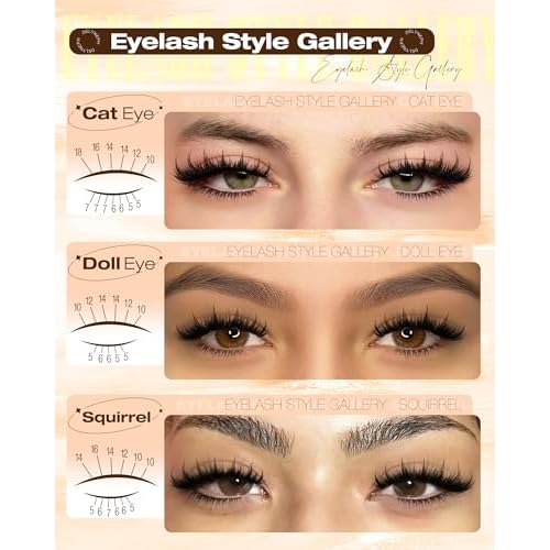 Manga Lash Clusters with Bottom Lashes Eyelash Clusters with Spikes Wispy Cluster Eyelash Extensions for DIY Lash Extensions Anime Individual Lashes by Delyneph