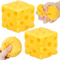 FOIMAS 2pcs Cheese Squishy Toy - Stress Relief Fidget Cube