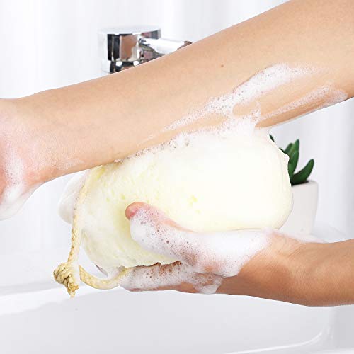 Bath Sponge Loofah 3-Pack - Large Exfoliating Body Scrubber