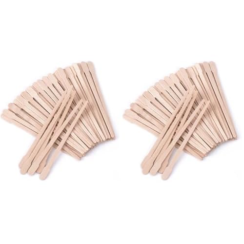 Whaline Wax Spatulas 800 Packs Small Wooden Waxing Applicator Sticks Face & Eyebrows Hair Removal Sticks
