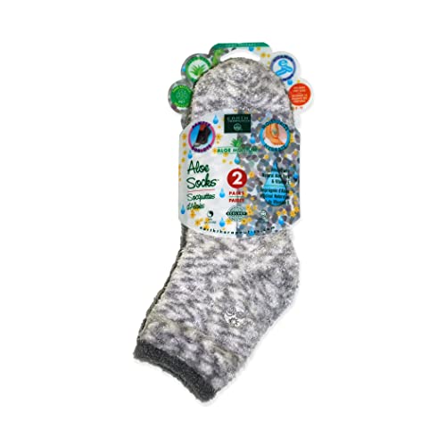 Earth Therapeutics Aloe Vera Moisturizing Socks for Dry Feet - 2 Pairs