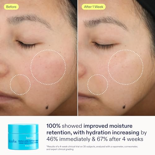Skinfix Nourishing Cleanse + Moisturize Set with Hyaluronic Acid - Includes Mini Foaming Oil Cleanser (2 fl oz) & Mini Triple Lipid-Peptide Cream (0.5 fl oz) - Vegan, Cruelty Free