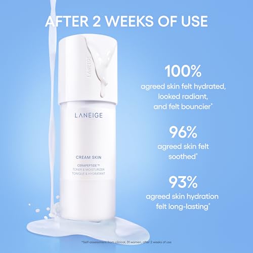 LANEIGE Cream Skin Toner & Moisturizer | Refillable Milky Toner