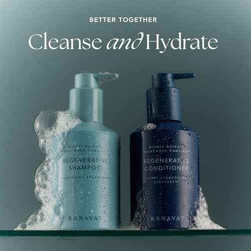 RANAVAT Regenerative Veda©ù Bond Complex Hair Conditioner - Moisturizing Conditioner for Hair Breakage Repair & Scalp Care - Silicone-Free Volumizing Conditioner for All Hair Types (8 oz)