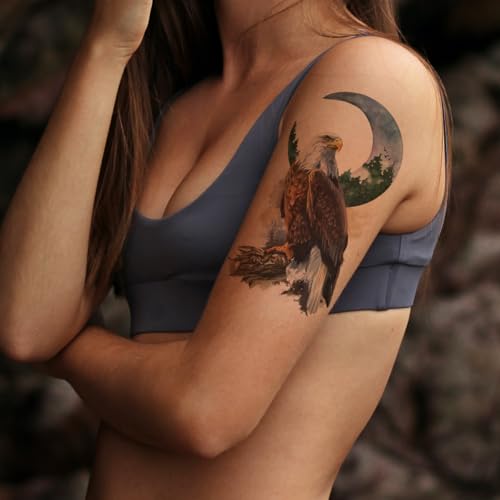 8 Sheet Watercolor Temporary Tattoos for Adults