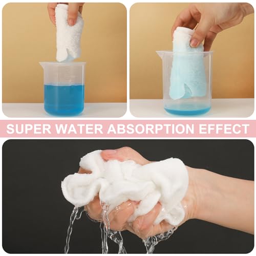 4-Pack Reusable Hot Cold Compress Facial Towels for Spa Skin Care