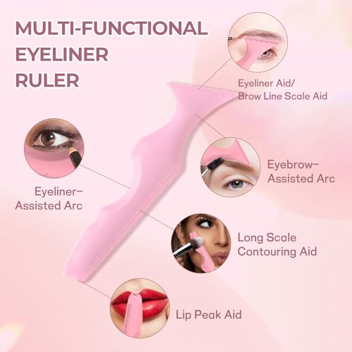DAGEDA Eyeliner Stencils Silicone - 2Pc Eyebrow & Eye Makeup Tool