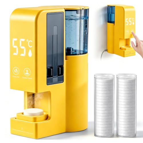 Automatic Hot Towel Warmer Dispenser - Yellow
