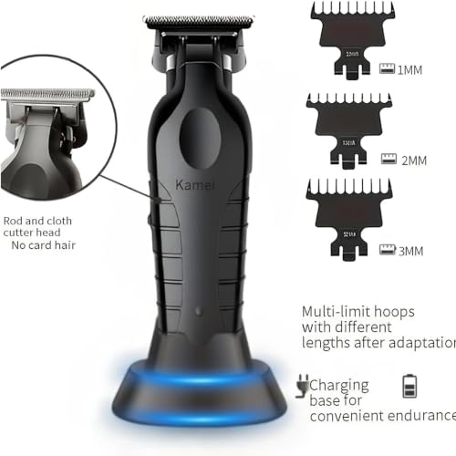 KEMEI Cordless Hair Clippers & Trimmer Set with Replacement Heads for Men