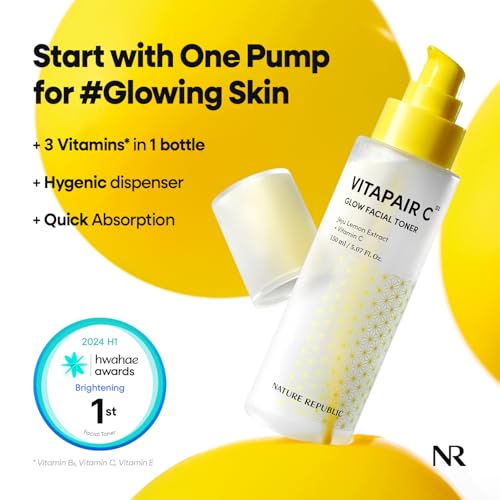 Nature Republic Vitapair C Glow Facial Cleanser & Toner Set
