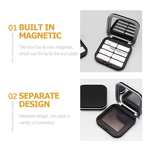 Magnetic Empty Lipstick Palette with Mirror – Refillable DIY Makeup Container