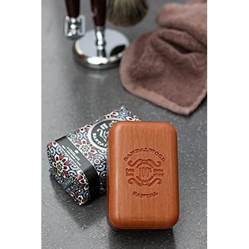 La Chatelaine Unisex, Men, Women Bar Soap| Natural and Organic |Triple Milled | Made in France | Large (Sandalwood)