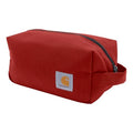 Carhartt Classic Zippered Travel Kit Industry Red - Durable Waterproof Toiletry Bag