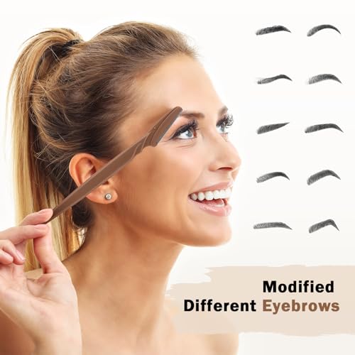 6 Pcs Face Razors for Women with Protective Caps - Eyebrow & Dermaplane Tool Set - Neutral Pack of 6