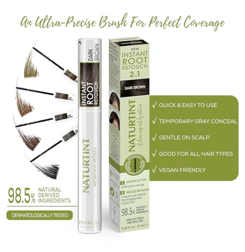 Naturtint Instant Root Retouch Dark Brown - Gray Coverage Spray