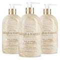 Pink Blossom & Lotus Flower Hand Wash with Dispenser - 16.9oz/500ml, 3-Pack - Baylis & Harding