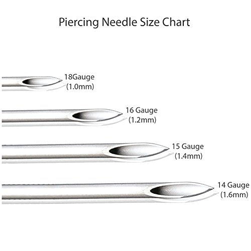 18G Sterile Disposable Piercing Needles - 10 Pack for Body Jewelry Piercing