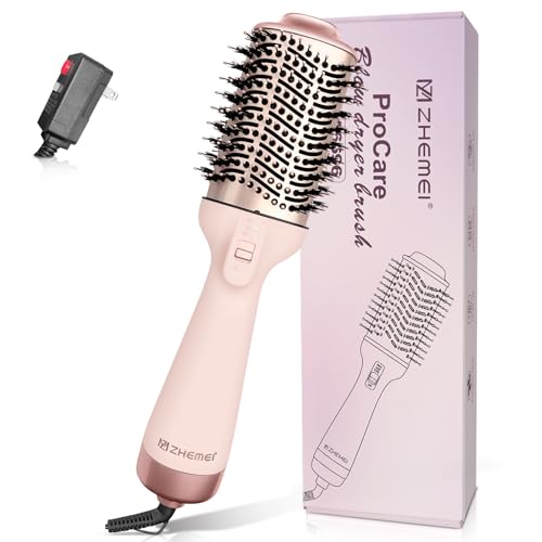 1300W Hair Dryer Brush 4-in-1 Blow Dryer Styling Brush Rose Gold