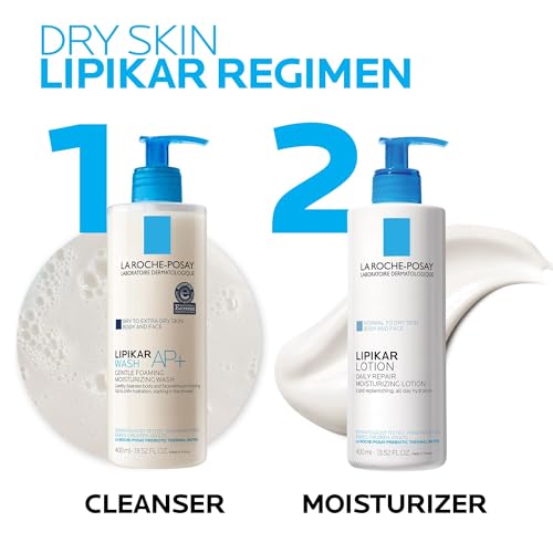 La Roche-Posay Lipikar Moisturizing Body Lotion for Dry Skin 13.52 Fl Oz