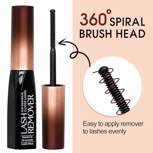 Deep Cleansing Eyelash Glue Remover for Cluster Lashes - Fast 15s